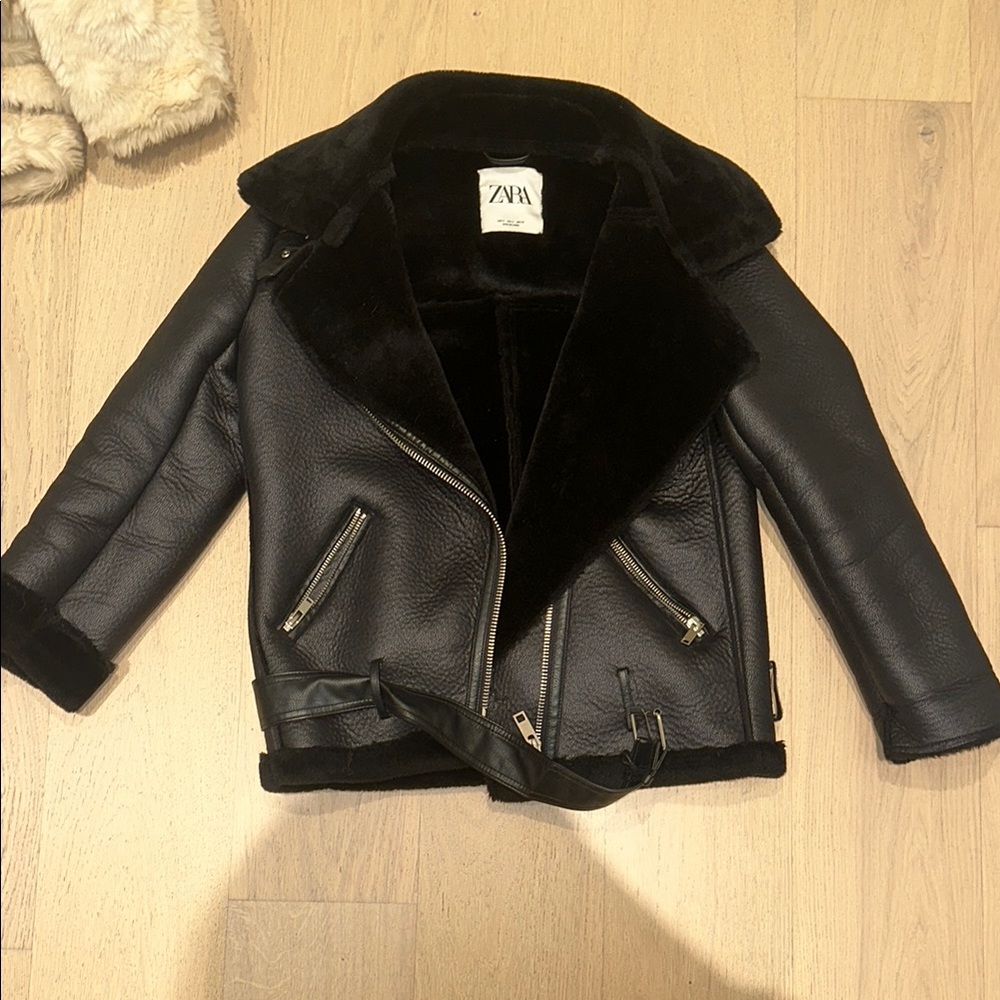 Zara moto jacket worn once! Perfect condition size S